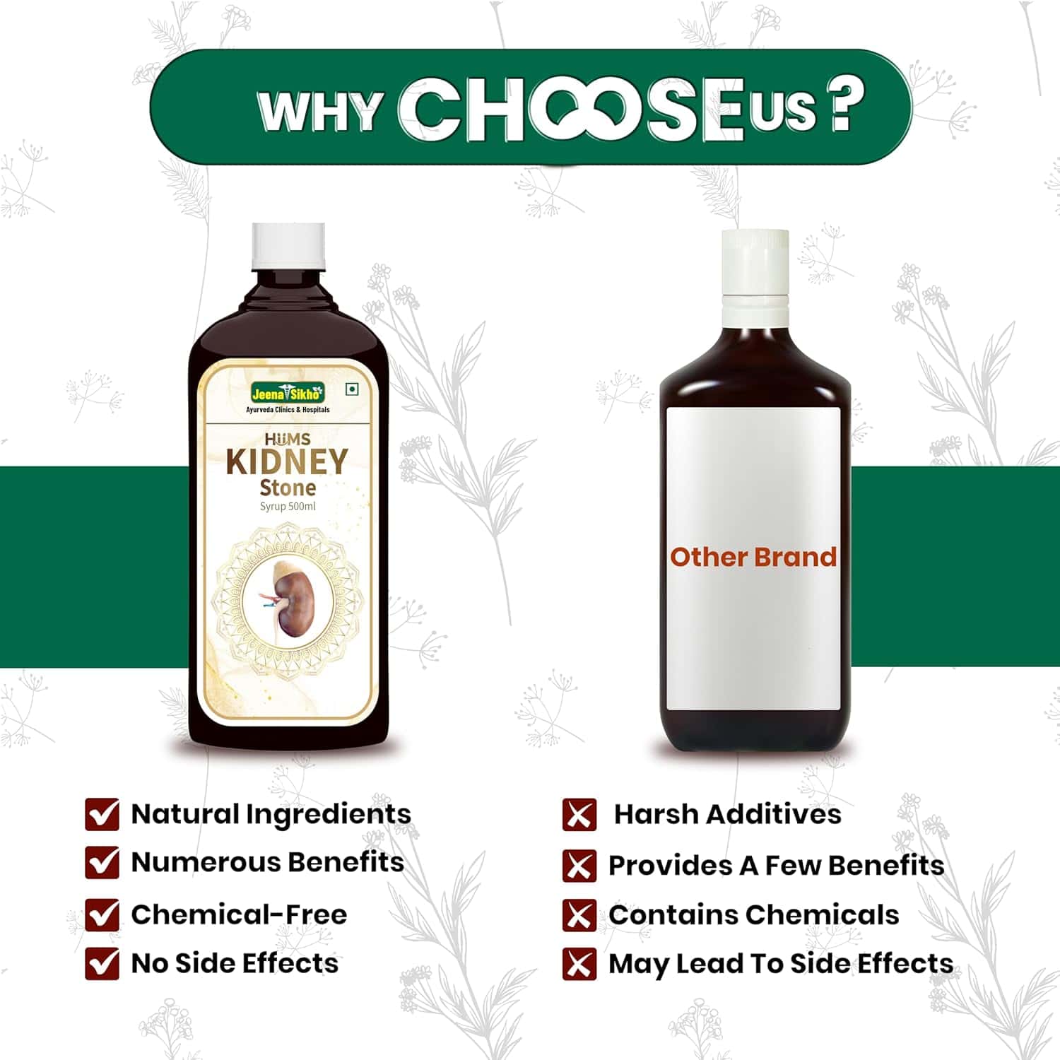 Kidney Stone Syrup with natural ingredients