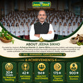 About Jeena Sikho, Acharya Manish Ji and key achievements.