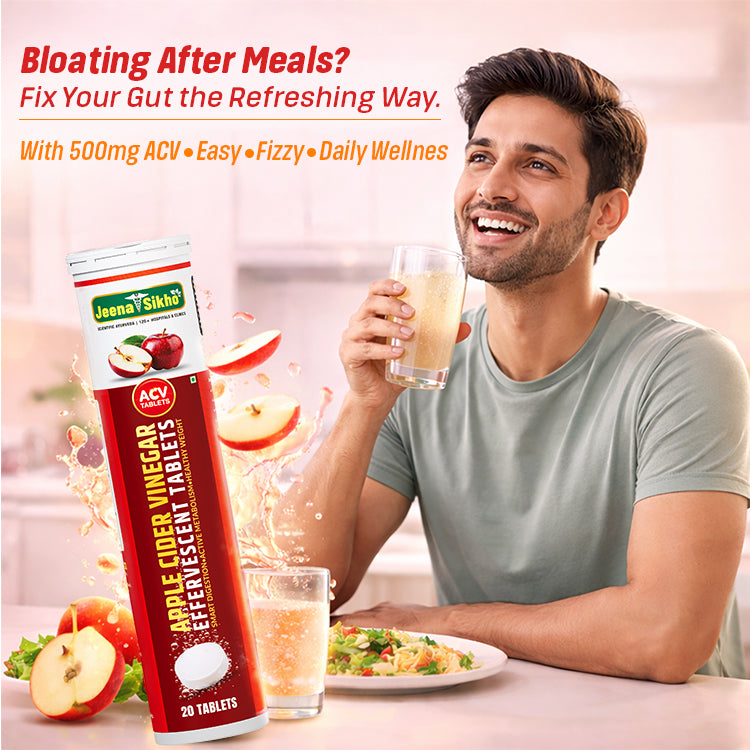 Apple Cider Vinegar Tablets with 500mg ACV in effervescent format supporting metabolism, daily wellness and easy consumption