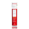 Apple Cider Vinegar Tablets back label showing ingredients, usage instructions, storage details and effervescent supplement information