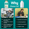Arogya Vati comparison showing Ayurvedic herbal formulation, Kutki Haritaki Shilajit, digestion support and liver balance