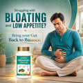 Arogya Vati Ayurvedic medicine for bloating and gas supporting gut balance, appetite, digestion and daily digestive wellness