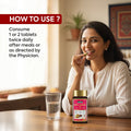 Mutra Vardhak Vati Ayurvedic urinary support usage guide showing 1 to 2 tablets twice daily after meals