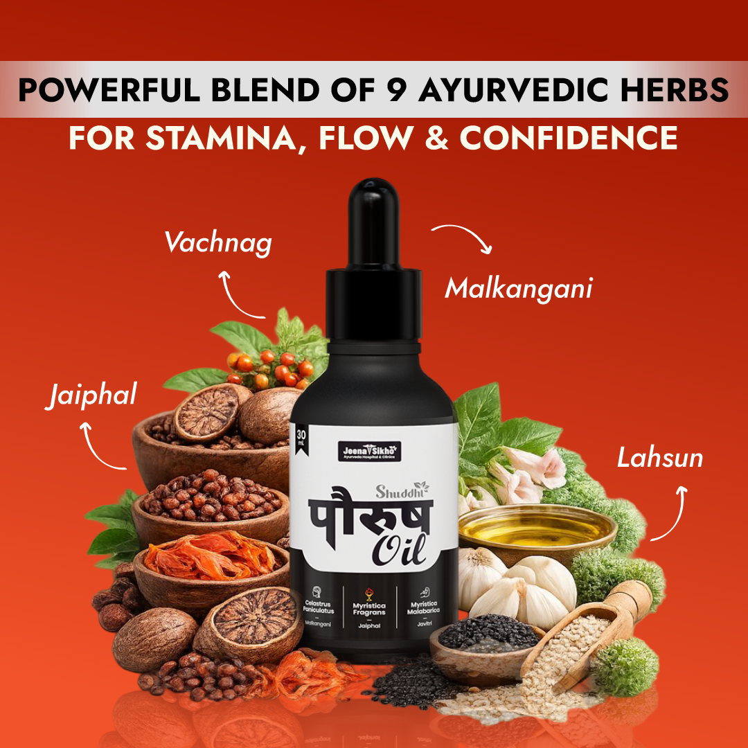 Paurush Oil | Ayurvedic Men’s Stamina, Strength & Vitality