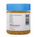 Bee Pollen Pro jar back label showing FSSAI details, barcode, batch, manufacturing, expiry and marketer information