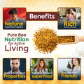 Bee Pollen Pro benefits include natural superfood nutrition, protein source, antioxidant properties and daily wellness support