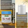 Bee Pollen Pro comparison showing natural bee pollen, nutrient density, daily nutrition benefits and versatile usage