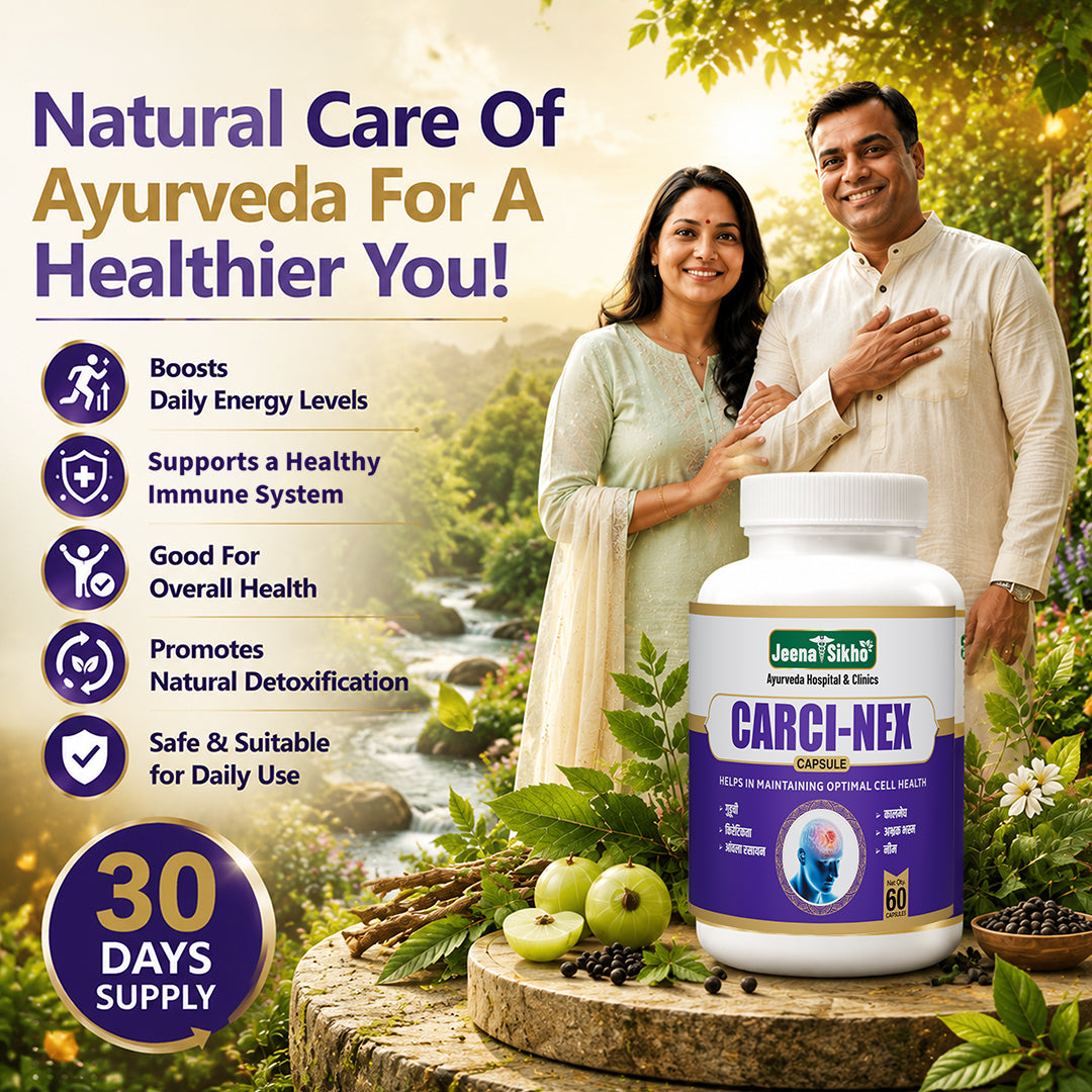 Carci-Nex Ayurvedic treatment for cancer support, daily energy, immunity, natural detoxification, and overall health