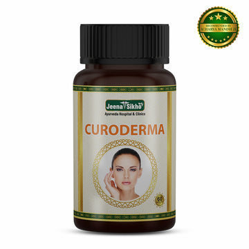 Curoderma Ayurvedic Skin Care Capsules for natural skin wellness, beauty support and herbal nourishment with Ayurvedic formulation