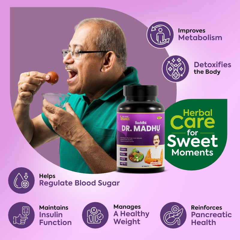 Sugar patient diet chart and Ayurvedic support with Dr. Madhu Care for maintaining healthy blood sugar and metabolism