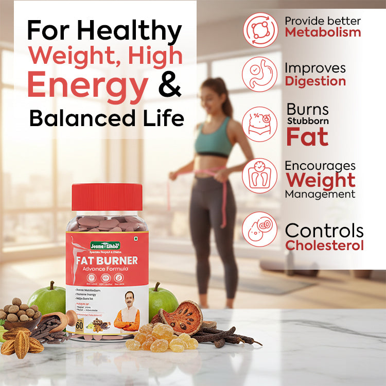 Fat burner for men formulated with Ayurvedic herbs to support metabolism, energy, and healthy weight management