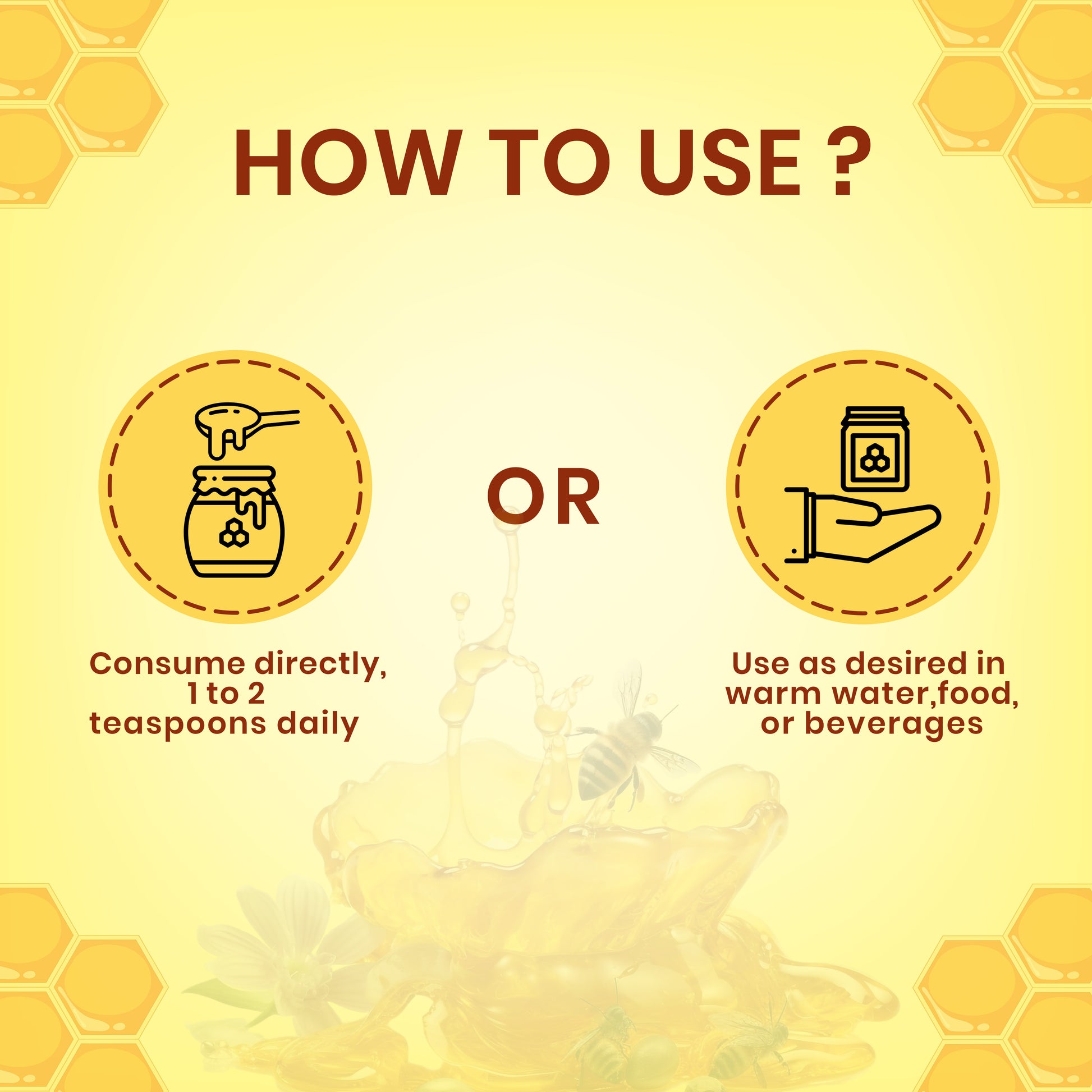 how to use Jeena sikho pure honey