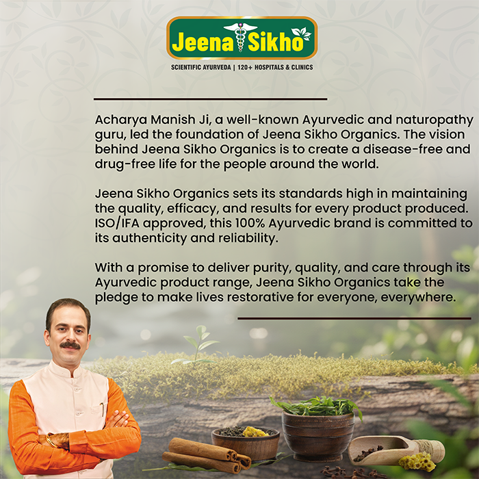 Jeena Sikho Organics brand story highlighting Ayurvedic roots, product quality, authenticity, reliability and wellness values