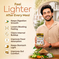LVR Gut Detox Powder benefits include smooth digestion, reduced bloating feeling, gut comfort, food absorption and stomach wellness