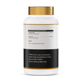 Maca Root Capsules label showing Ashwagandha, Maca Root ingredients, dosage instructions and storage information