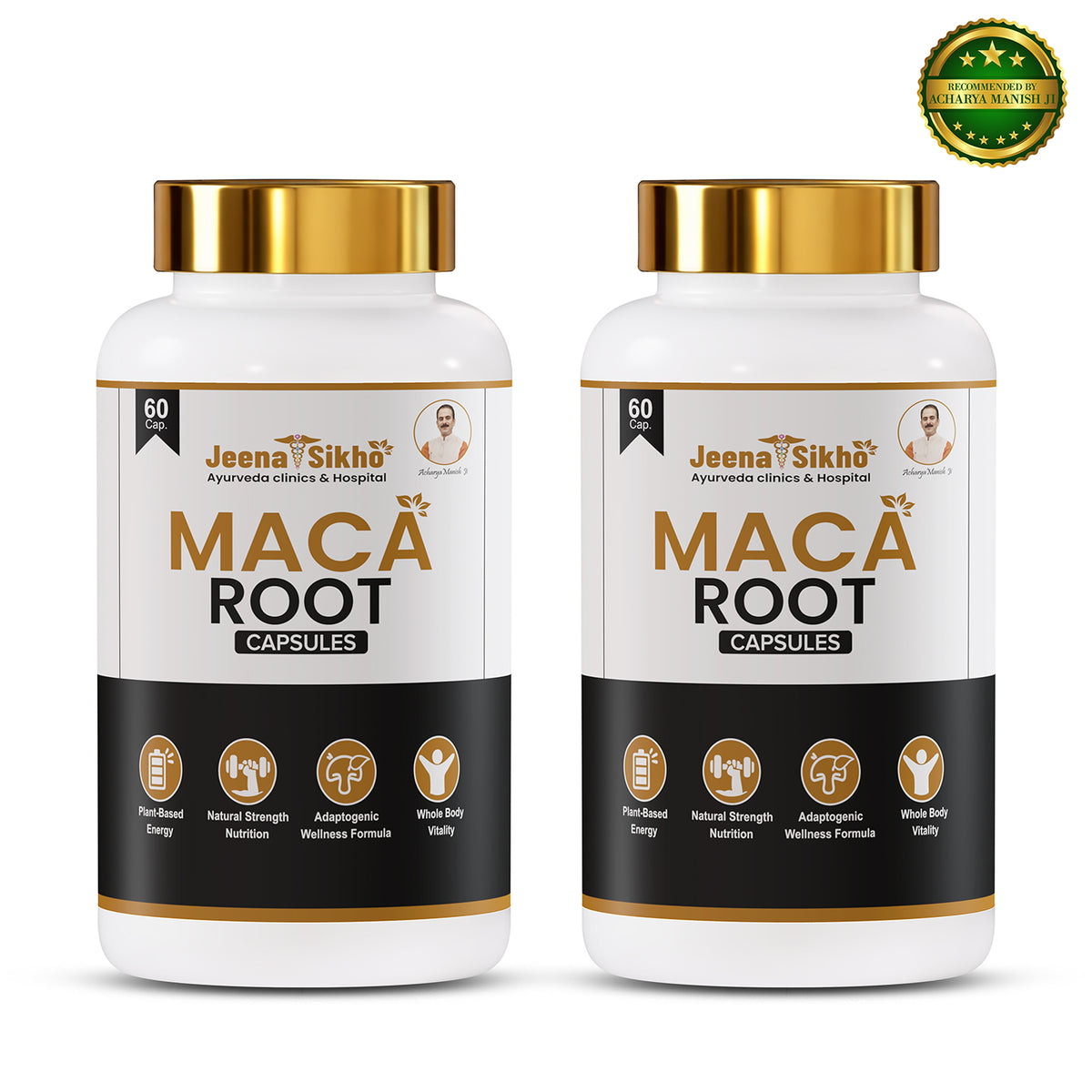 Maca Root Capsules supporting plant-based energy, strength nutrition, adaptogenic wellness and whole-body vitality