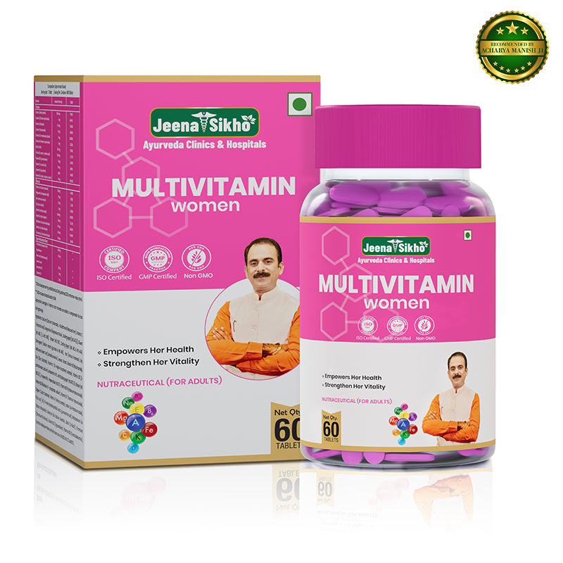 Multivitamin tablet for women with essential daily nutrients