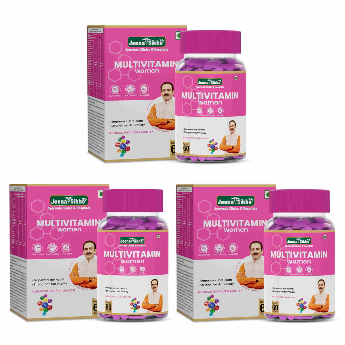 Multivitamin tablet multipack for complete daily wellness