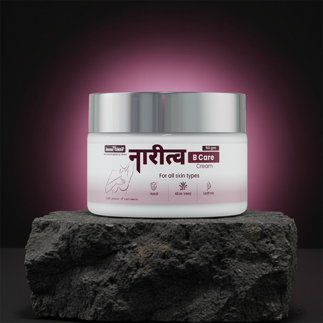 Narirtva B Care Ayurvedic cream with Haldi, Aloe Vera and Lodhra for skin nourishment, comfort and natural care support