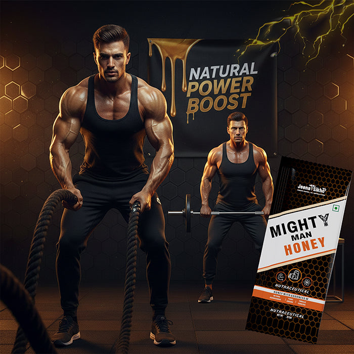 Mighty Man Honey natural energy and stamina supplement for strength, vitality and active fitness support