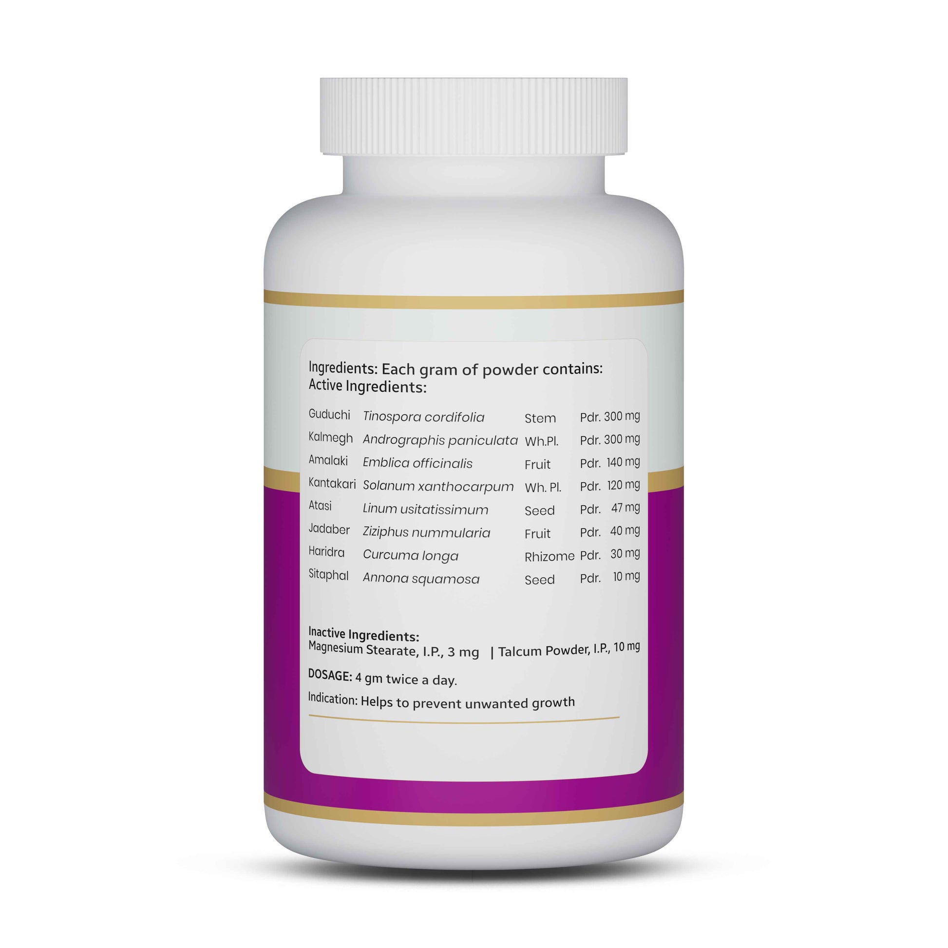 Onco-Blaze Cancer Care bottle showing Ayurvedic ingredients, dosage instructions and product information for people searching symptoms of cancer