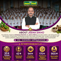 Onco-Blaze banner featuring Acharya Manish Ji promoting cancer treatment awareness, symptoms of cancer, and Ayurvedic wellness support