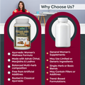 Pradar Hara Powder comparison showing Ayurvedic women's wellness formula, multi-herb composition and classical Ayurveda roots