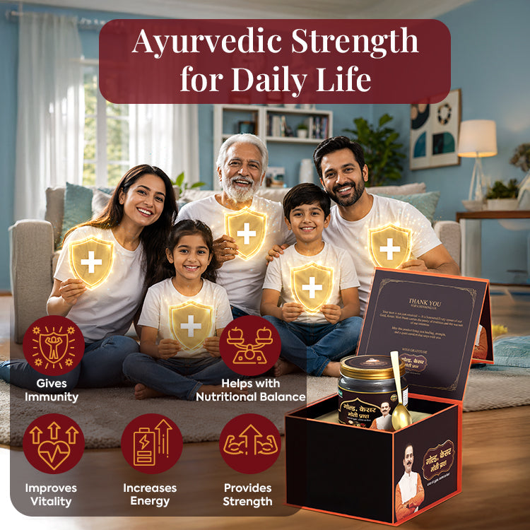 Premium Ayurvedic Chyawanprash supporting immunity, nutrition balance, vitality, energy and strength for daily family wellness