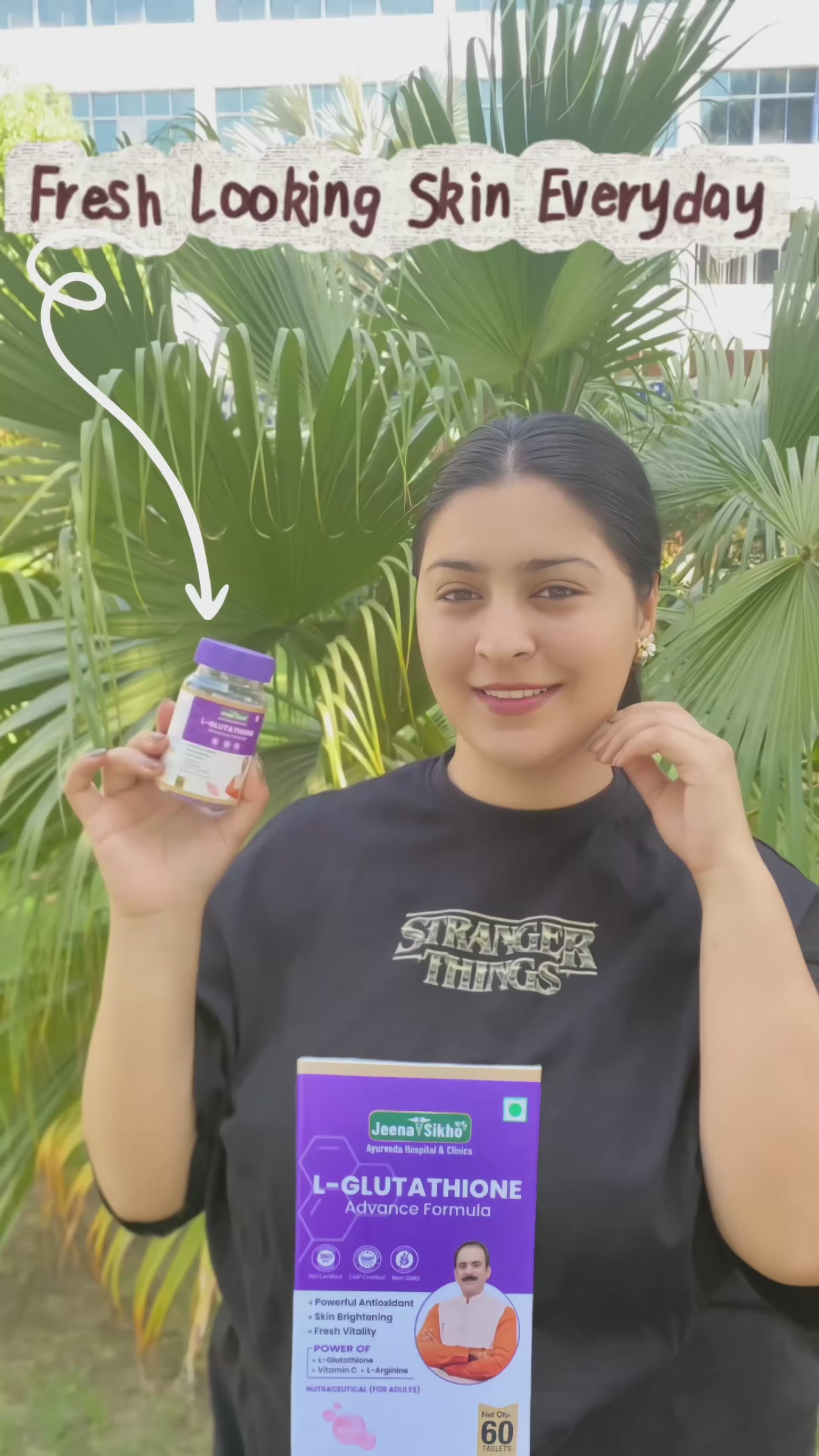 L-Glutathione Tablets for Skin Glow & Detox