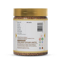 Ras Vital Granules back label showing manufacturer details, batch information, certifications and Ayurvedic product authenticity