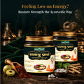 Shataayu Prash Ayurvedic Chyawanprash supporting strength, energy, vitality and daily wellness with traditional herbs