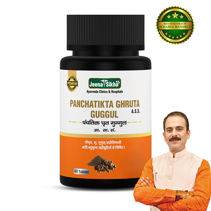 Panchatikta Ghruta Guggul Tablets | Ayurvedic Blood Purification & Skin Detox Support