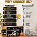 Shuddhi Addict Free comparison showing easy sachet format, daily routine support, taste comfort and consistency vs other formulations