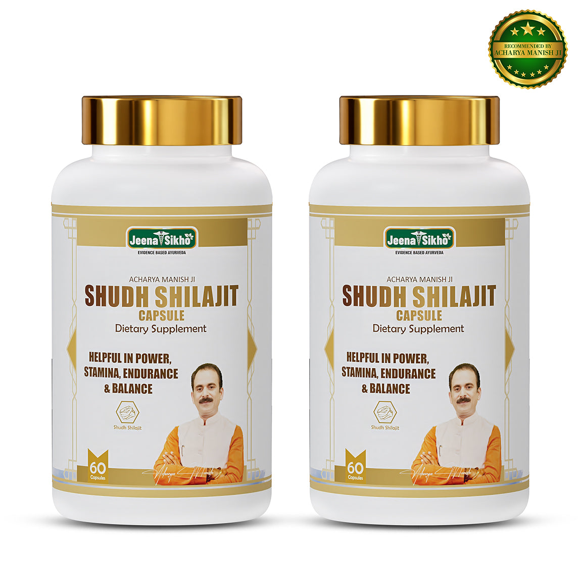 Shudh Shilajit Capsule energy and stamina booster supporting power, endurance, strength and daily active wellness