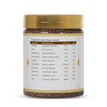 Striveda Granules ingredients list showing Ayurvedic herbs, botanical names, quantities and traditional women wellness formulation
