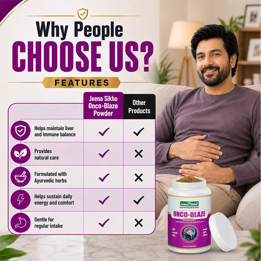 Onco-Blaze Ayurvedic medicine for cancer support with herbs for immunity, liver balance, daily energy and regular wellness