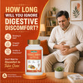 Yakrit Shoth Vati banner showing bloating, gas, acidity, heaviness and digestive discomfort with Ayurvedic wellness support